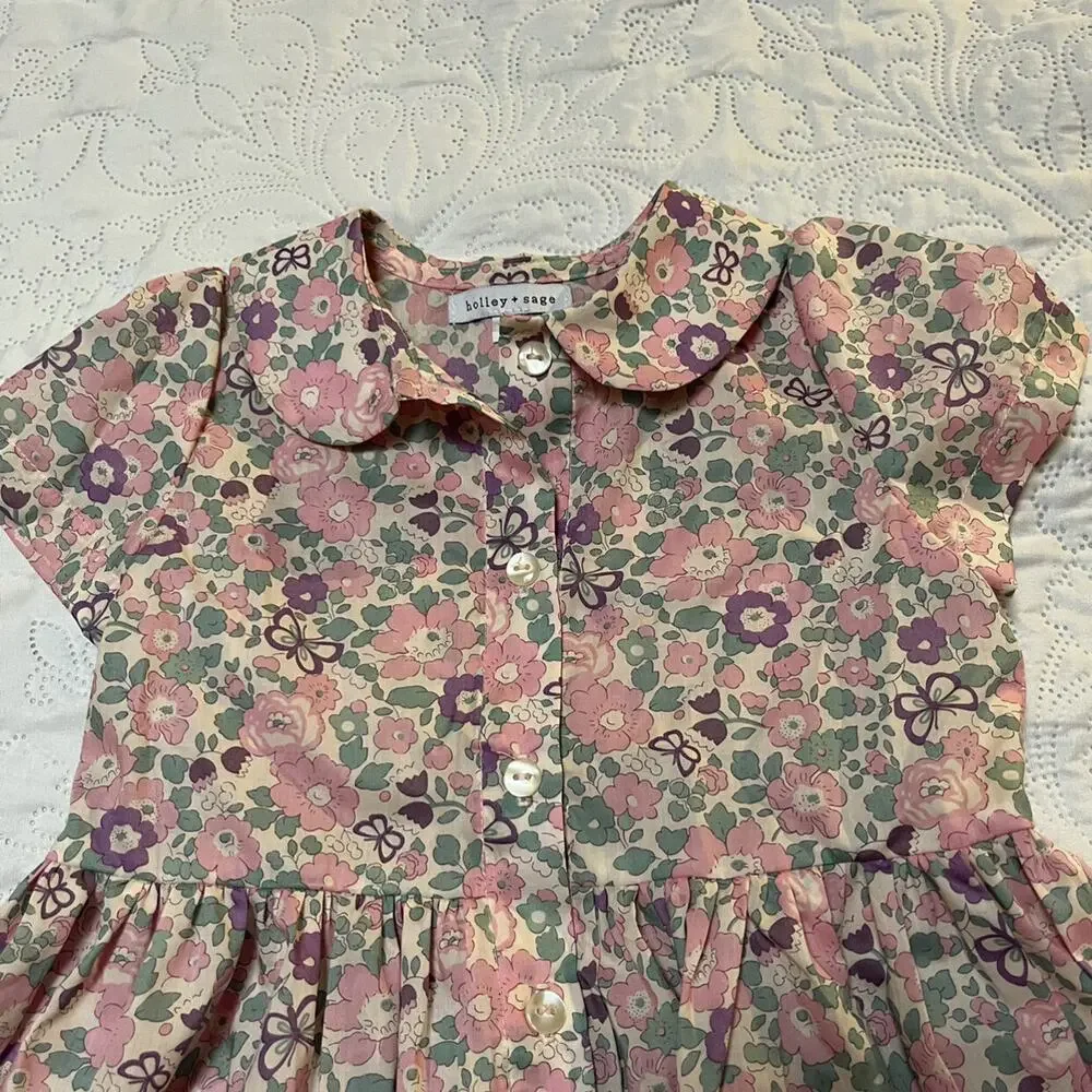 Holley + Sage Fall Betsy Butterfly Smock Dress 4T